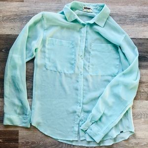 Mint green blouse